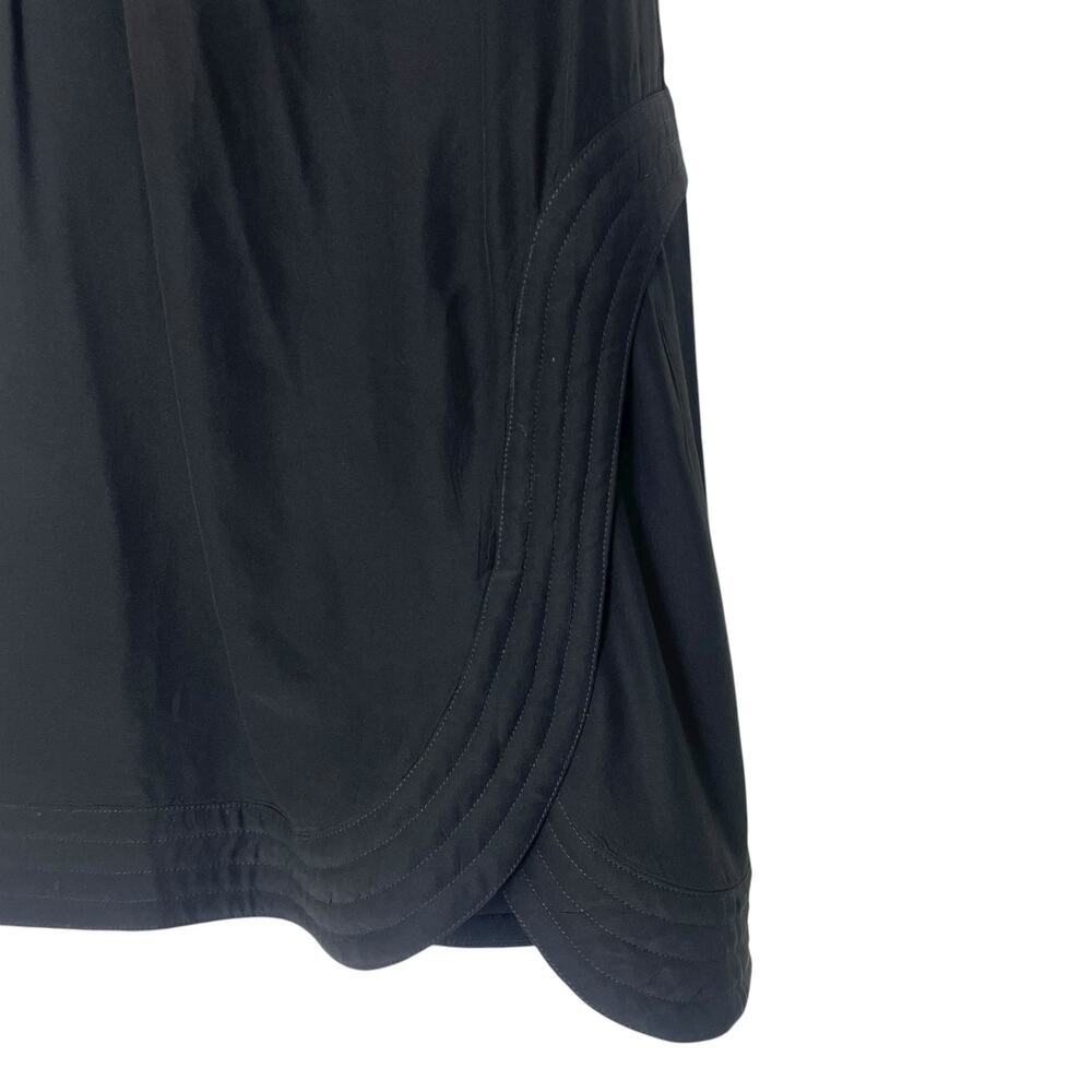 Ha Truong Mini Dress Silk Scoop Neck Racerback Detailed Hem Black Size Small - Picture 2 of 8